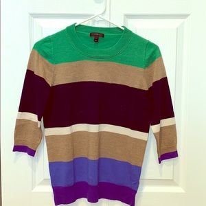 Women’s Small J.Crew Sweater - Multi stripes